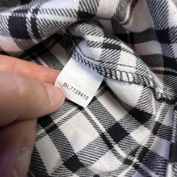 Blair Womens 2XL Plaid Flannel Shirt Floral Embroidered Western Boho Fall Top - Picture 9 of 12